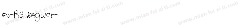 EU-B5 Regular字体转换